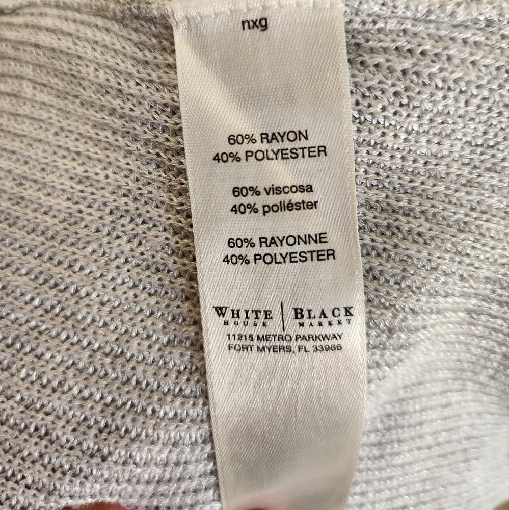 White House Black Market cascading cardigan size xs - Picture 9 of 13